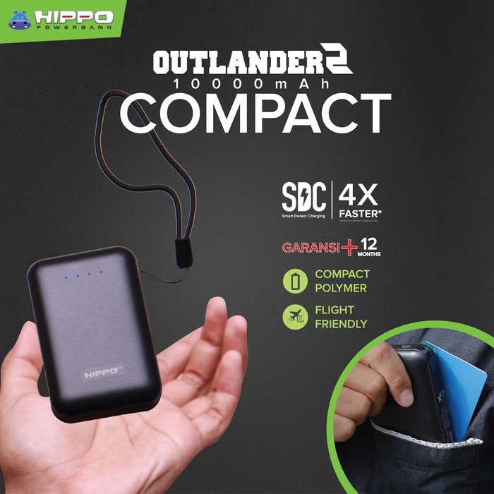 POWER BANK HIPPO OUTLANDER 2 10.000 MAH