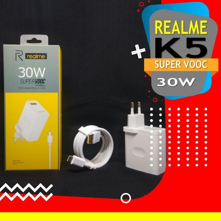 TRAVELCHARGER REALME ORIGINAL 100% 30W/ K5/S VOOC/TYPE-C