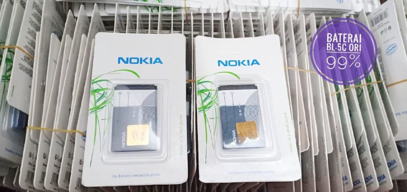 BATERAI NOKIA BL 4C  & 5C PUTIH PENDEK