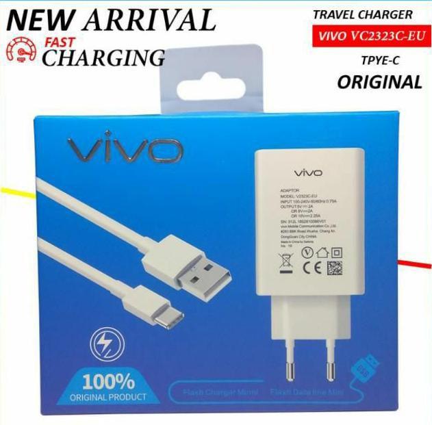 TRAVEL CHARGER VIVO V2323C KUALITAS 99% TYPE C