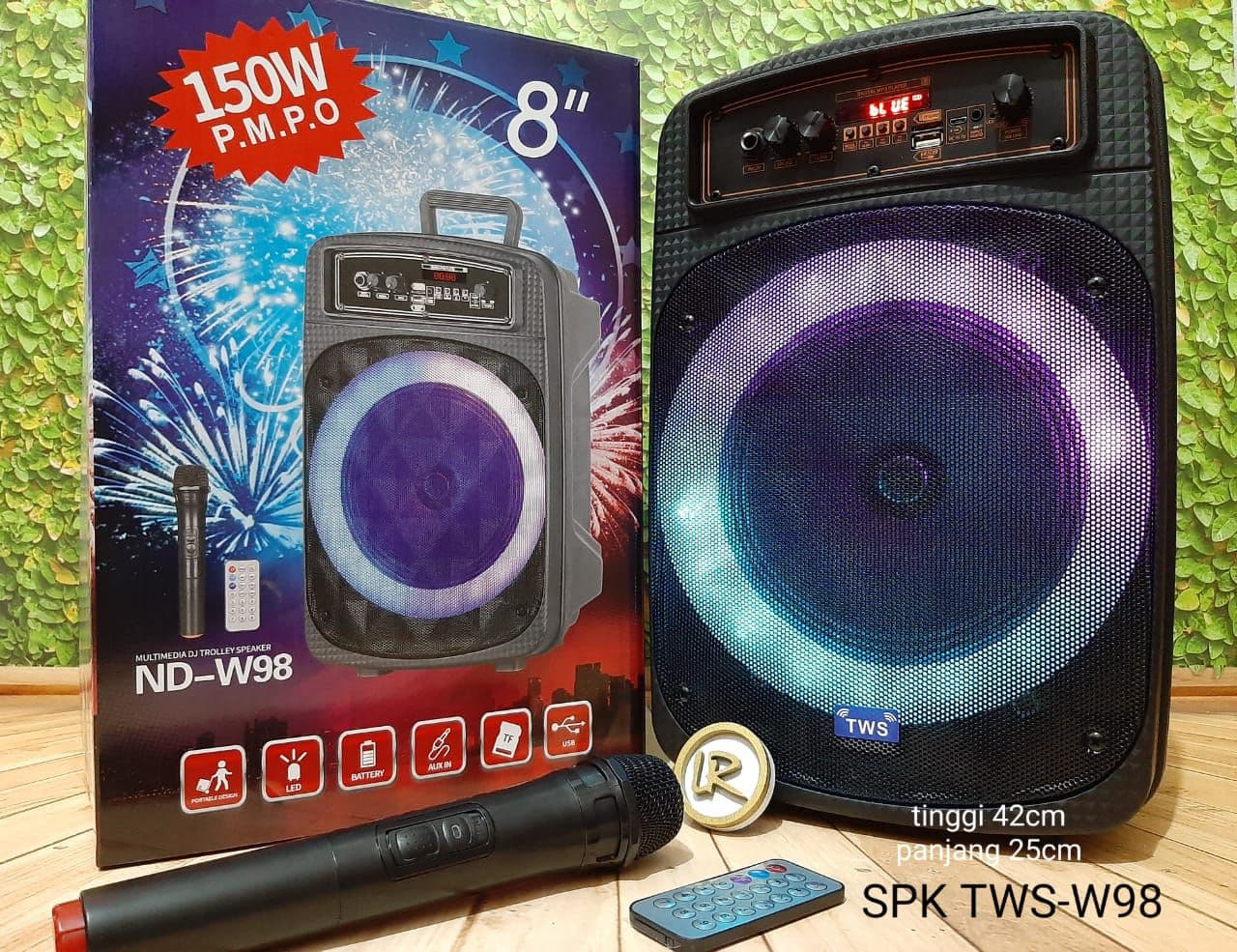SPEAKER BLUETOOTH ND W98 8 INCH