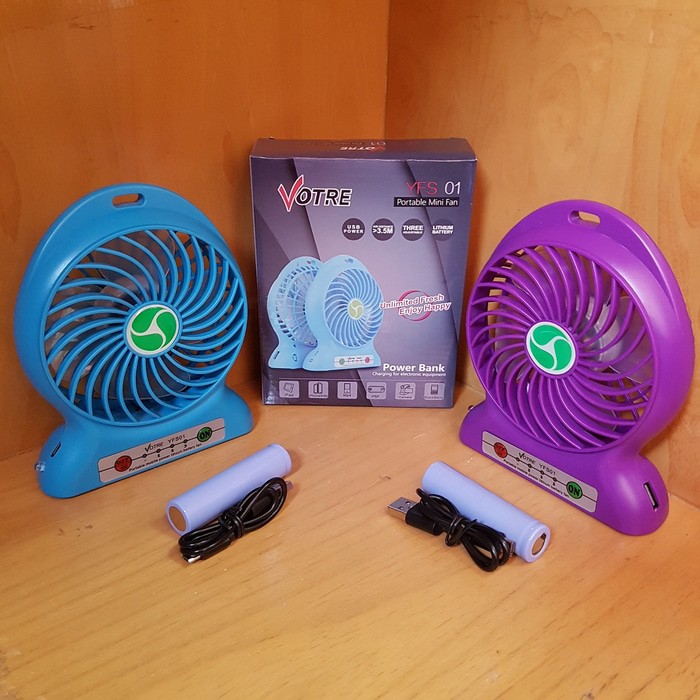 KIPAS MINI VOTRE YSF 01 MODEL PORTABLE + POWER BANK