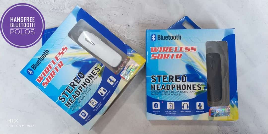 HANSFREE BLUETOOTH TANPA MERK NEW  PACKING PENDEK 