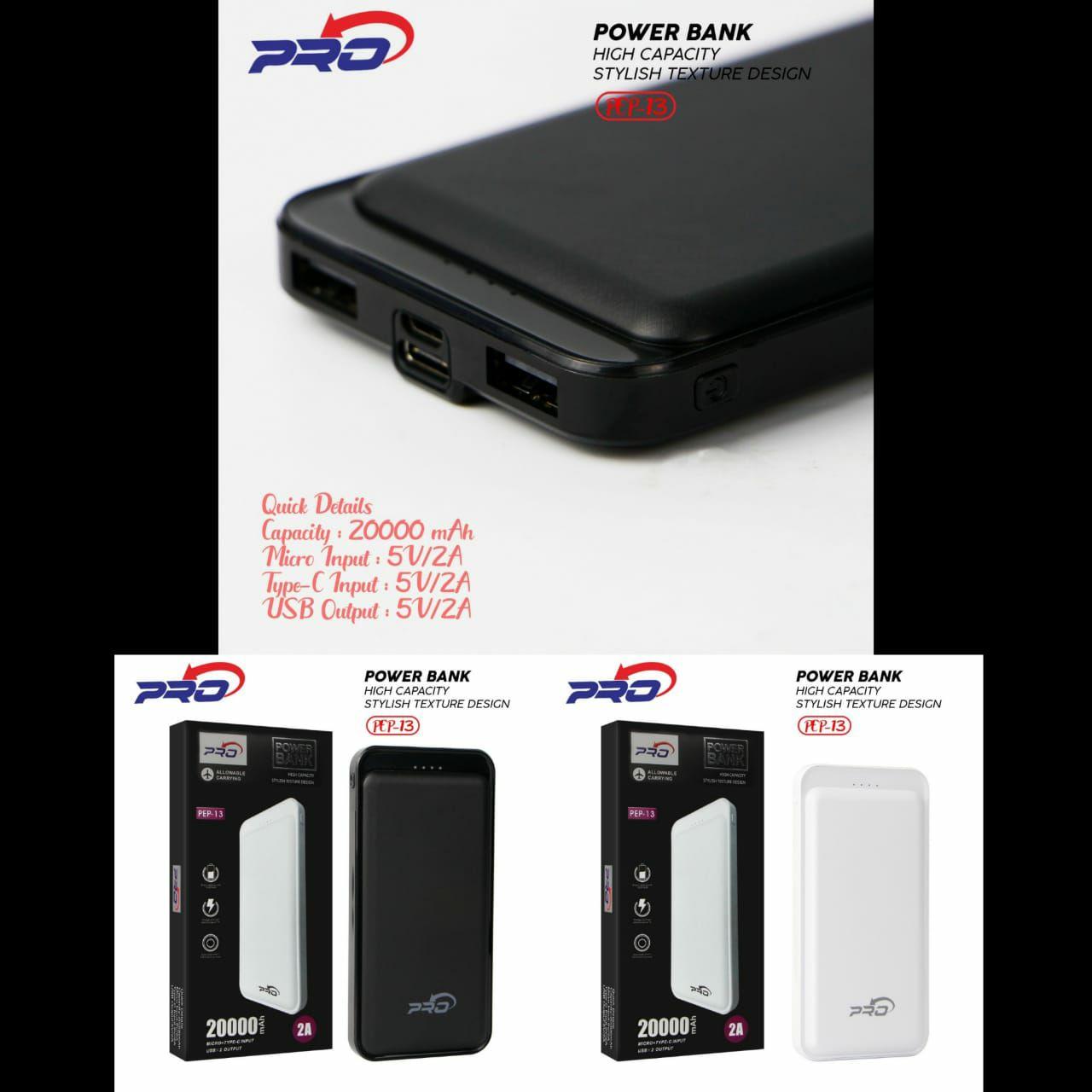 POWER BANK PRO PEP-13 20.000 MAH