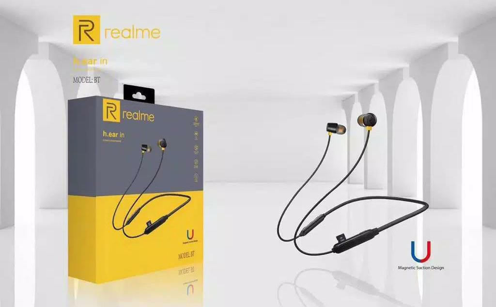 HANSFREE BLUETOOTH REALME + SLOT MEMORY  PACKING IMPORT