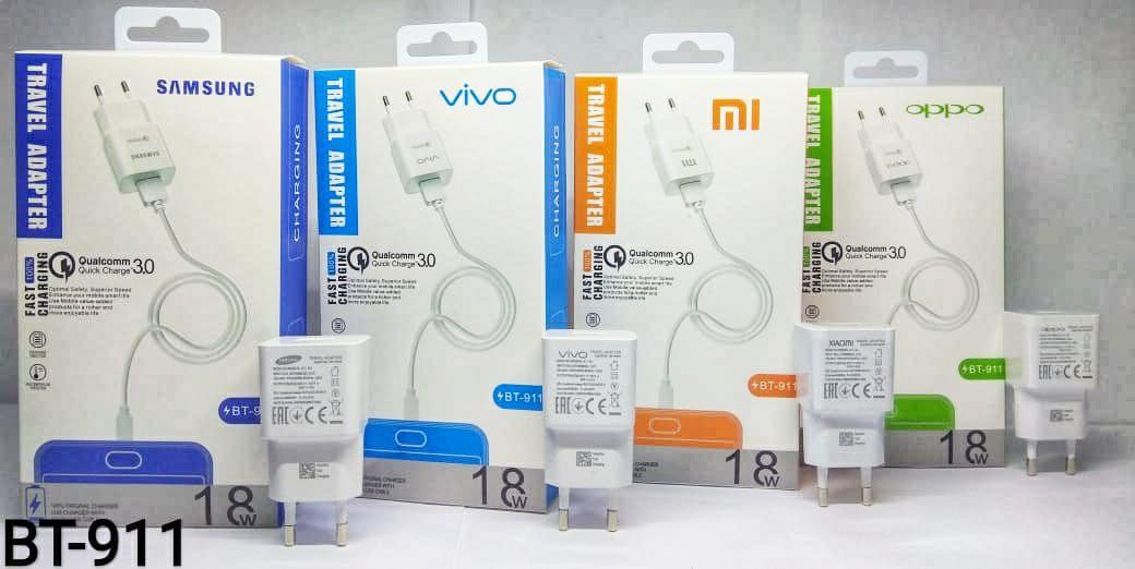 TRAVEL CHARGER BRAND 911 18W (BT)
