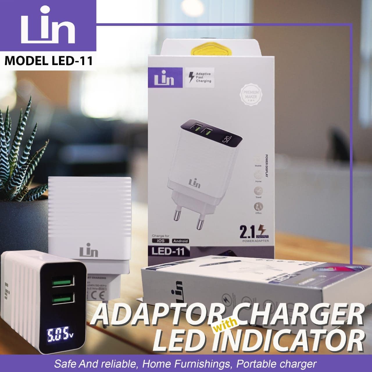 BATOK CHARGER LIN LED-11