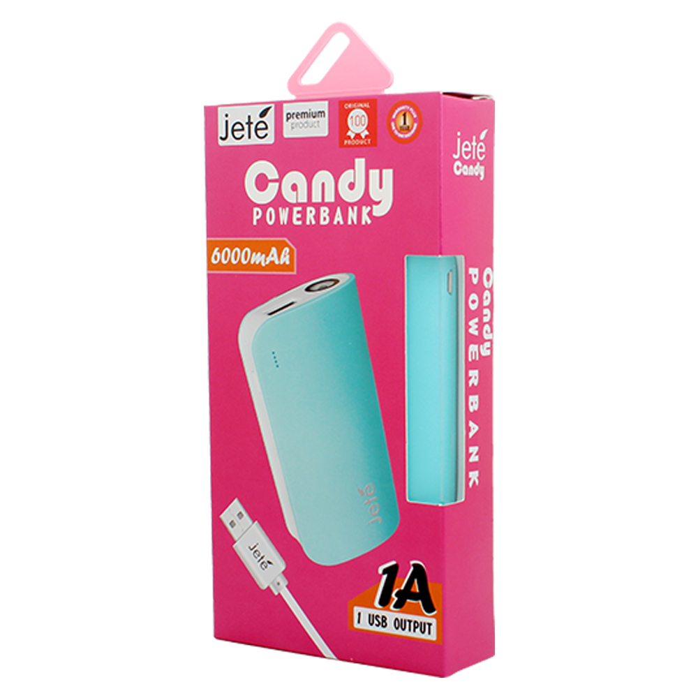 POWER BANK JETE CANDY 6.000 MAH 