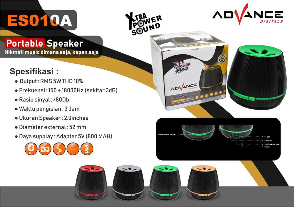 SPEAKER BLUETOOTH ADVENCE ES 010 A 