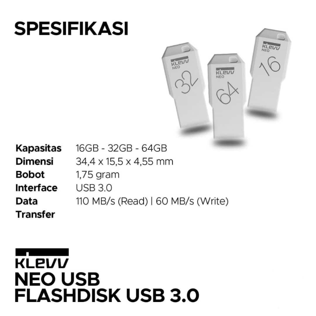 FLASH DISK ORIGINAL 100% KLEVV